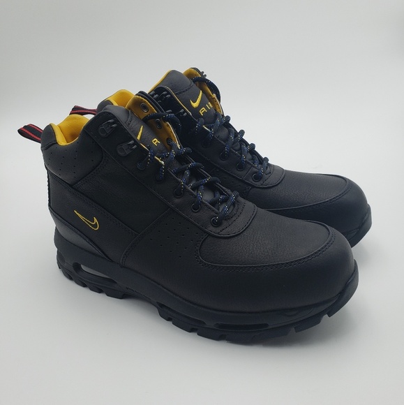nike acg boots black and yellow